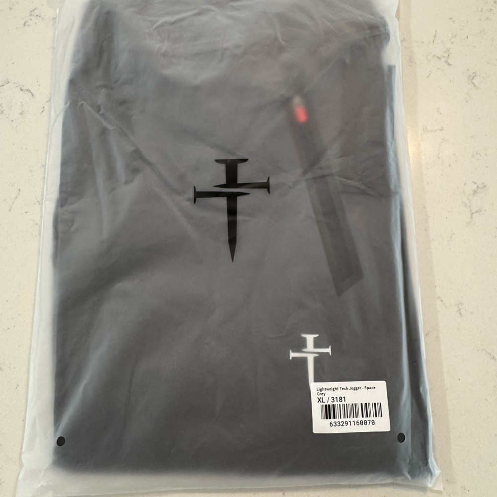 Three Nails Lightweight Grey Jogger Performance Pants - Men’s size XL - 3181